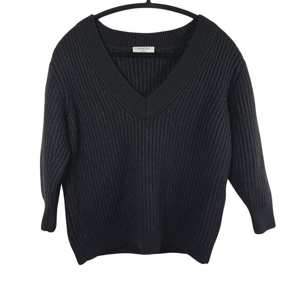 BABATON 100% Wool Roger Sweater Size XS - Black - Picture 2 of 6